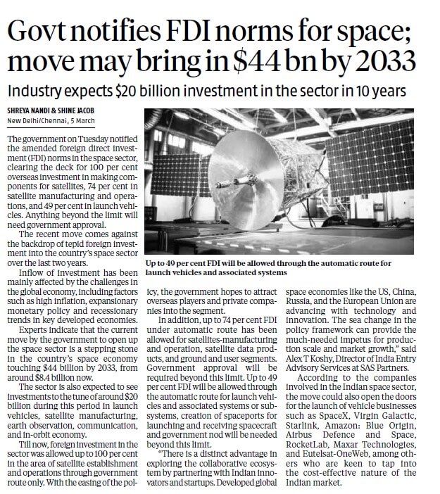 Business Standard Article