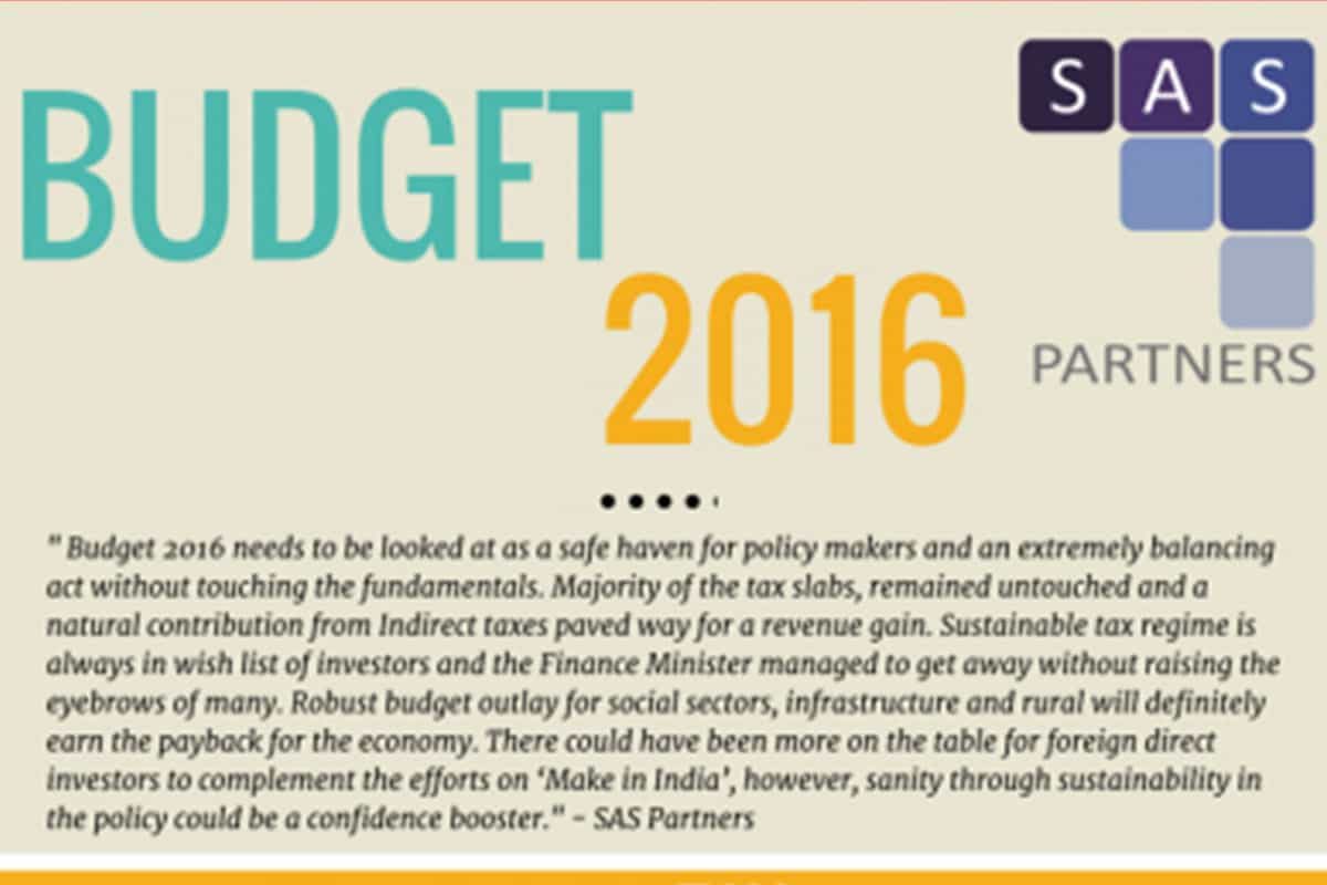 Budget 2016 – A snapshot – SAS Partners View